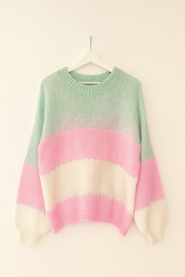 🍬 Pastell Dream Knit – Strickpullover 
Made in Italy
 🇮🇹
